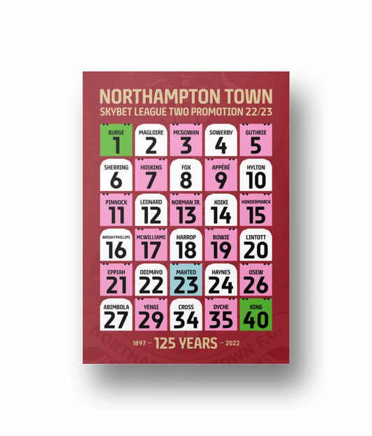 Northampton Town 22/23 Promotion - Print